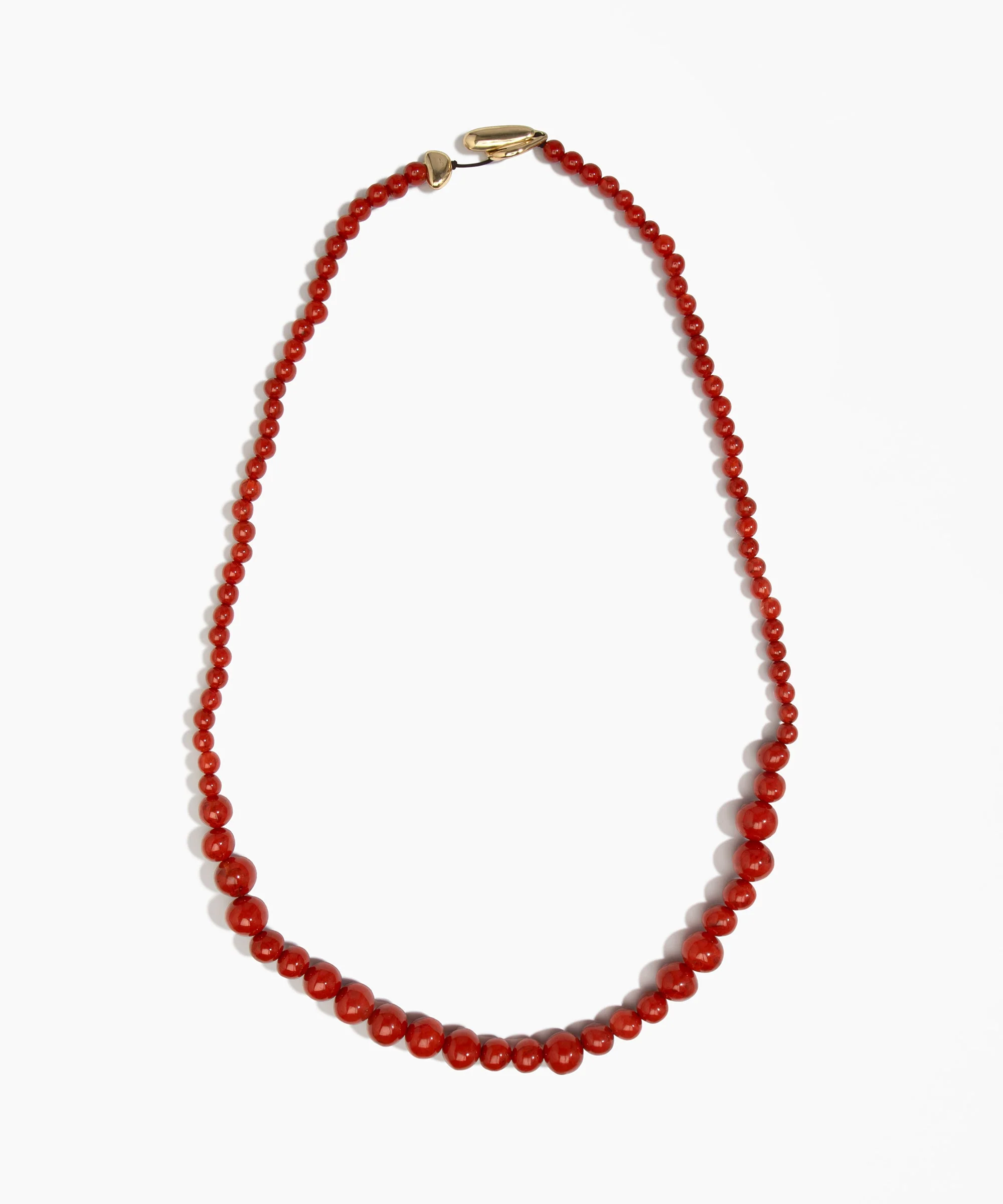 Long Polished Organic Ball Necklace - Image 11