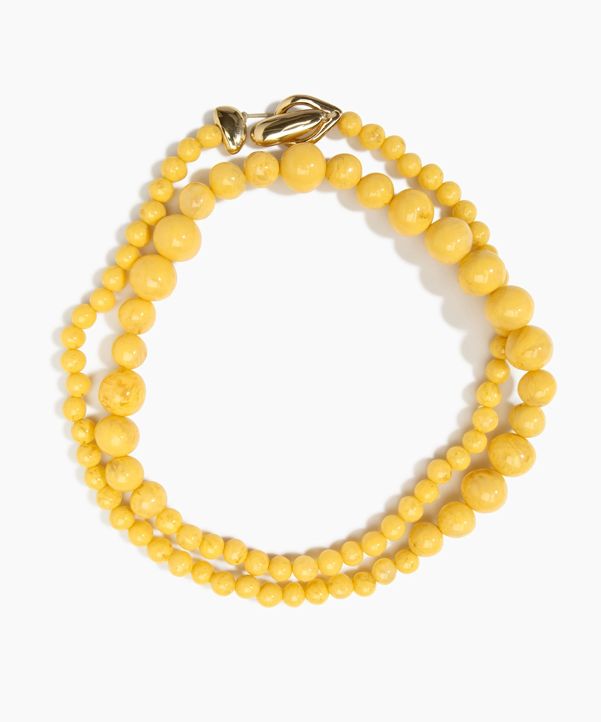 Long Polished Organic Ball Necklace - Image 13
