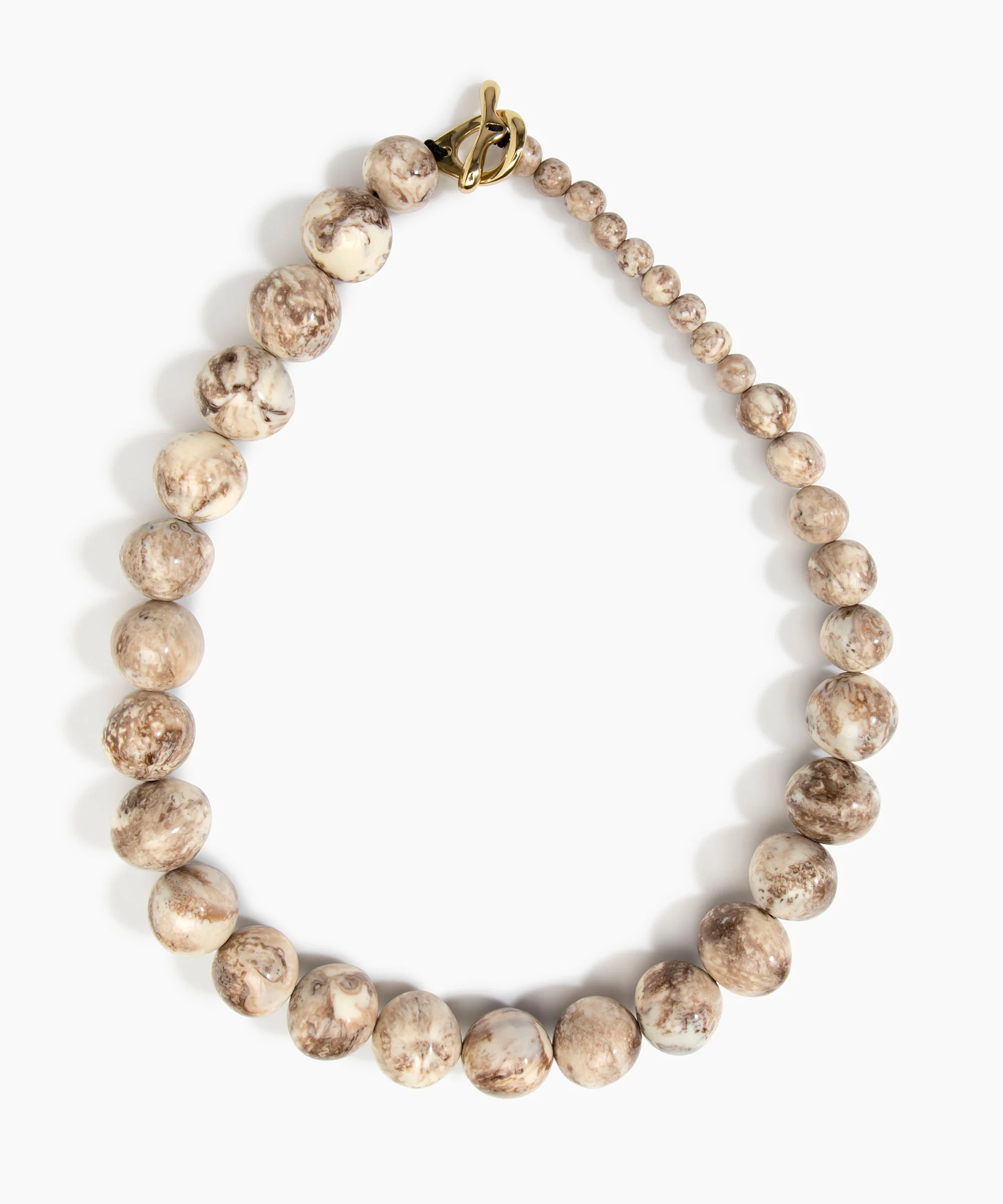 Polished Organic Ball Necklace - Image 3