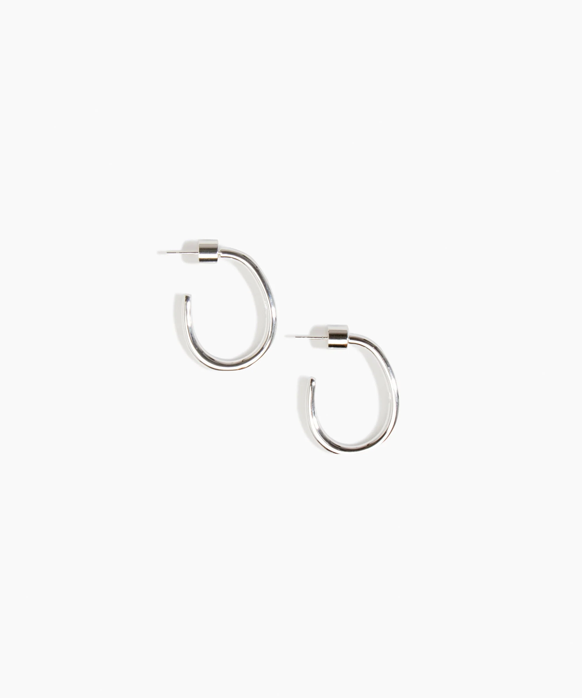 Small Pebble Hoop Earrings - Image 3