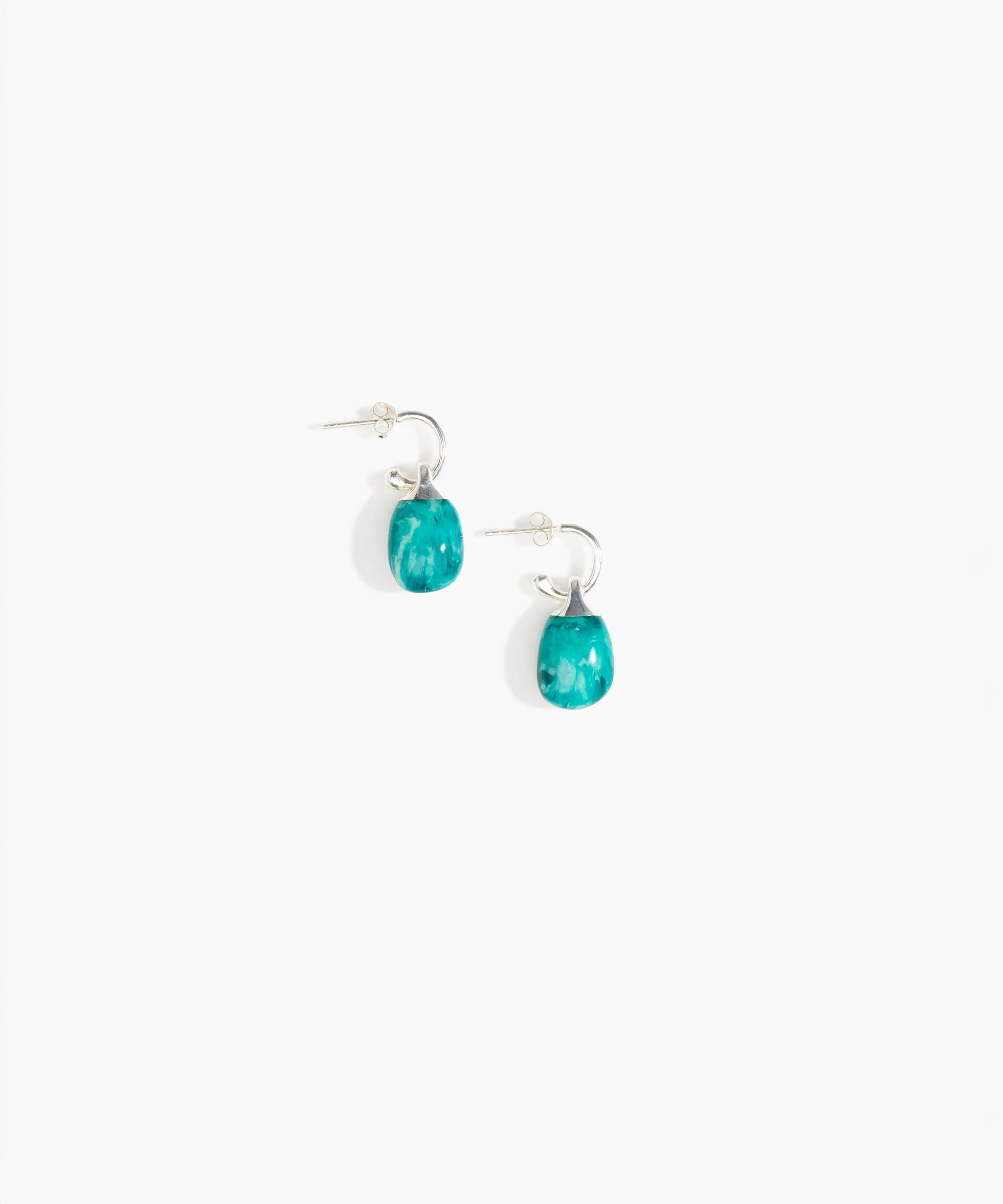 Small River Rock Hoop Earrings - Image 27