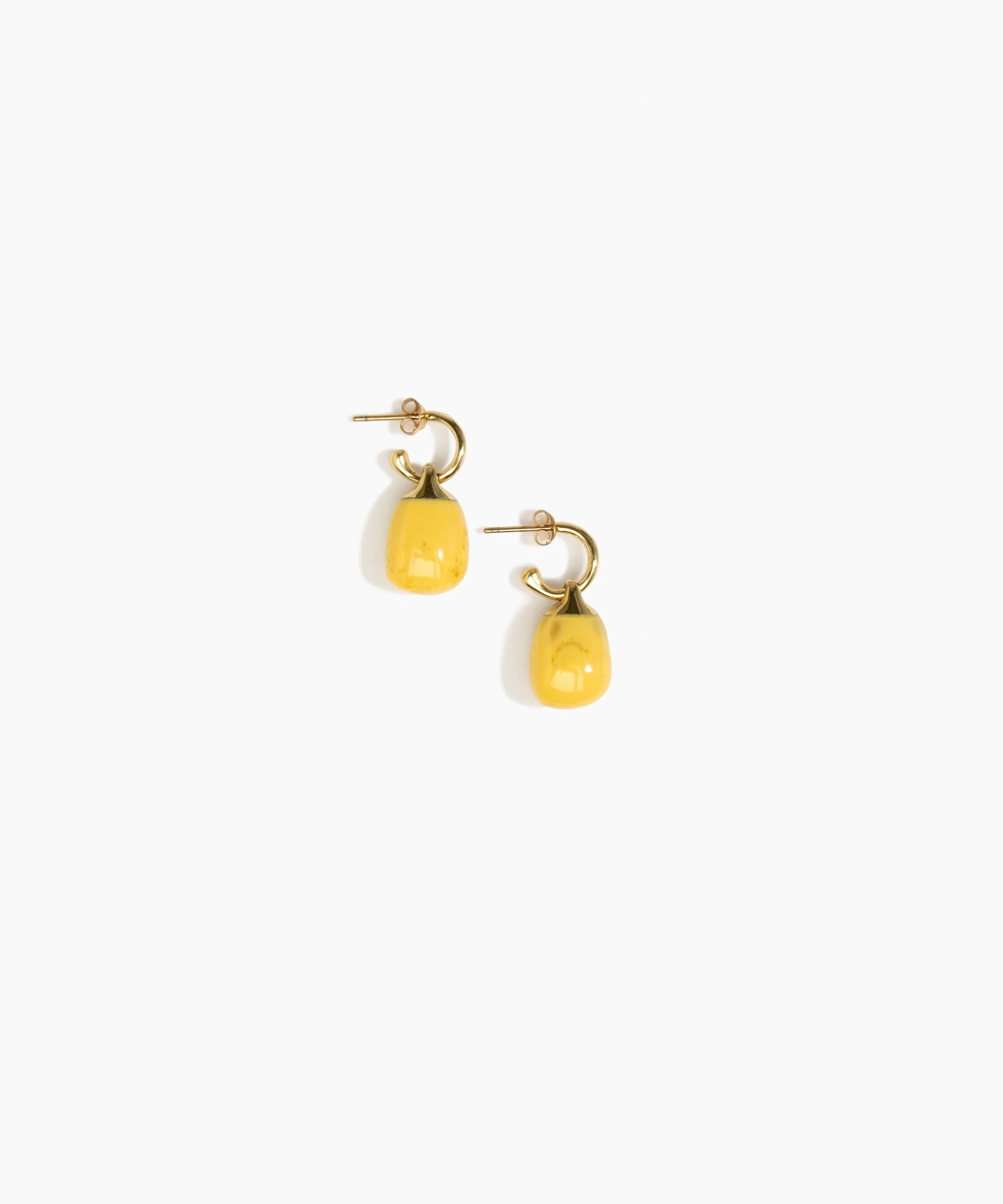Small River Rock Hoop Earrings - Image 5
