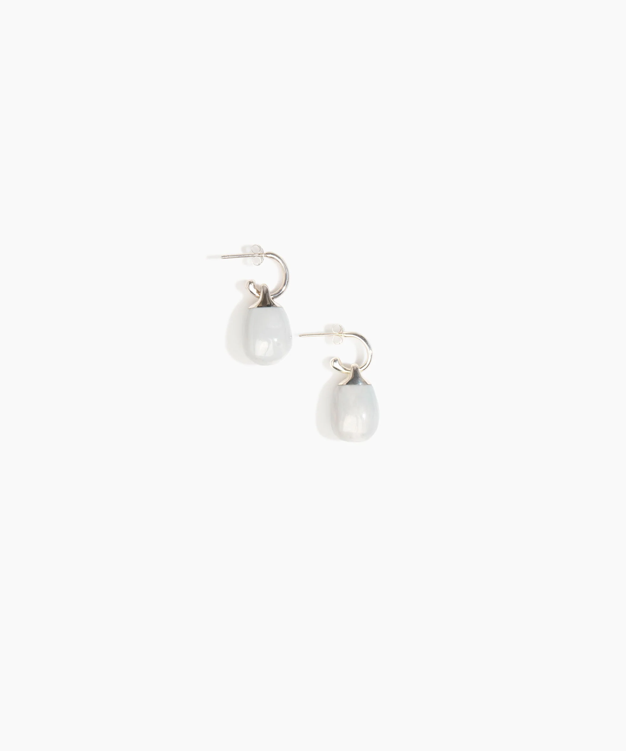 Small River Rock Hoop Earrings - Image 7