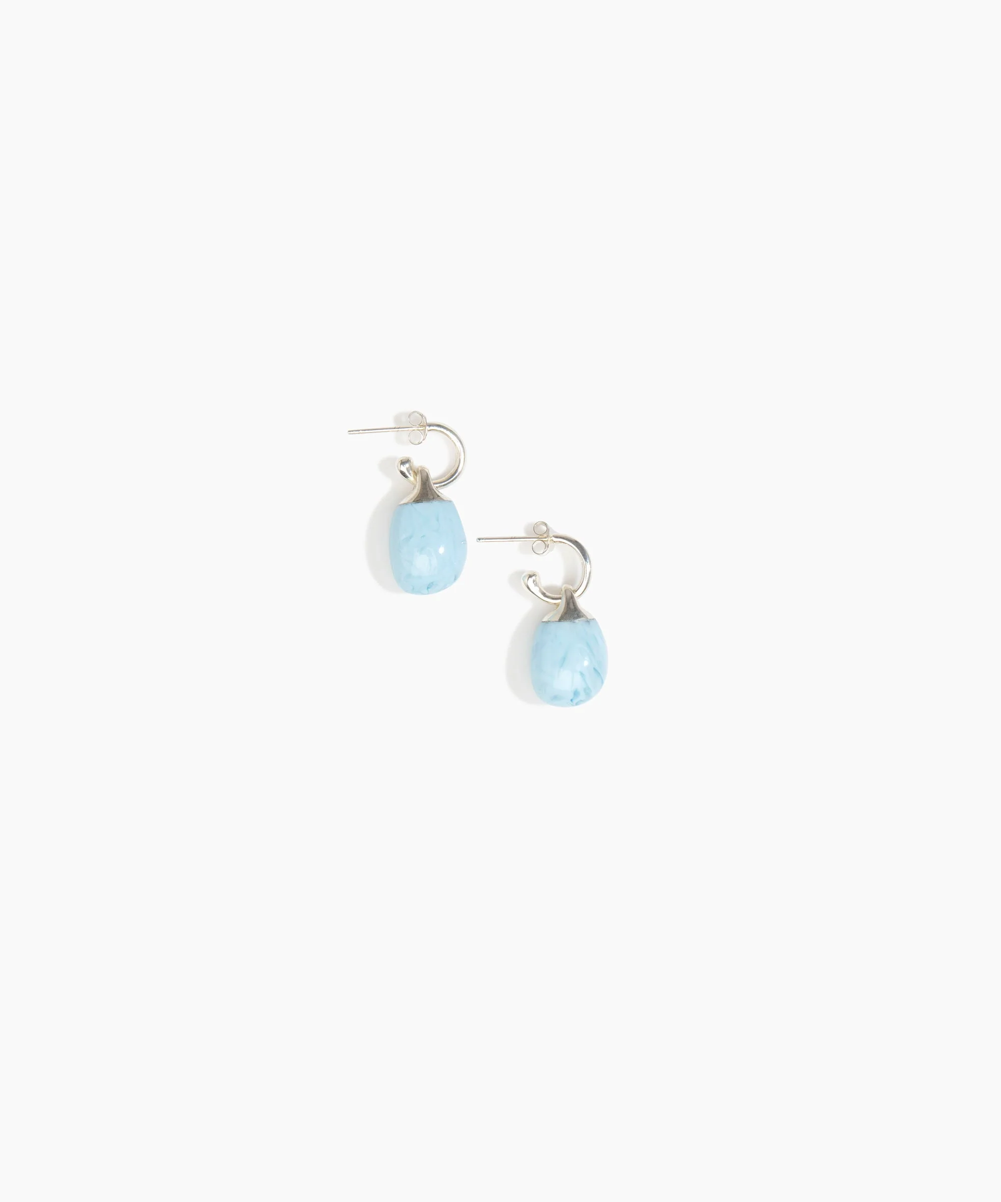 Small River Rock Hoop Earrings - Image 9
