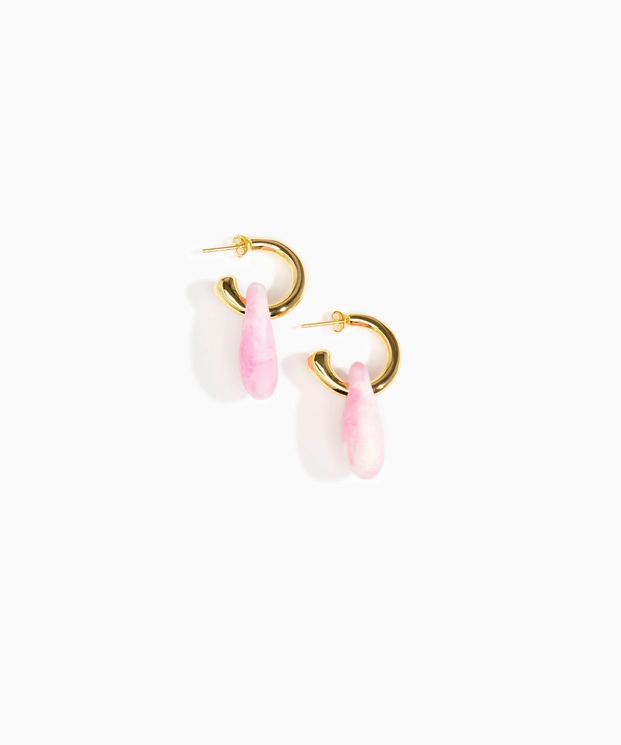 Small Rock Hoop Earrings - Image 10