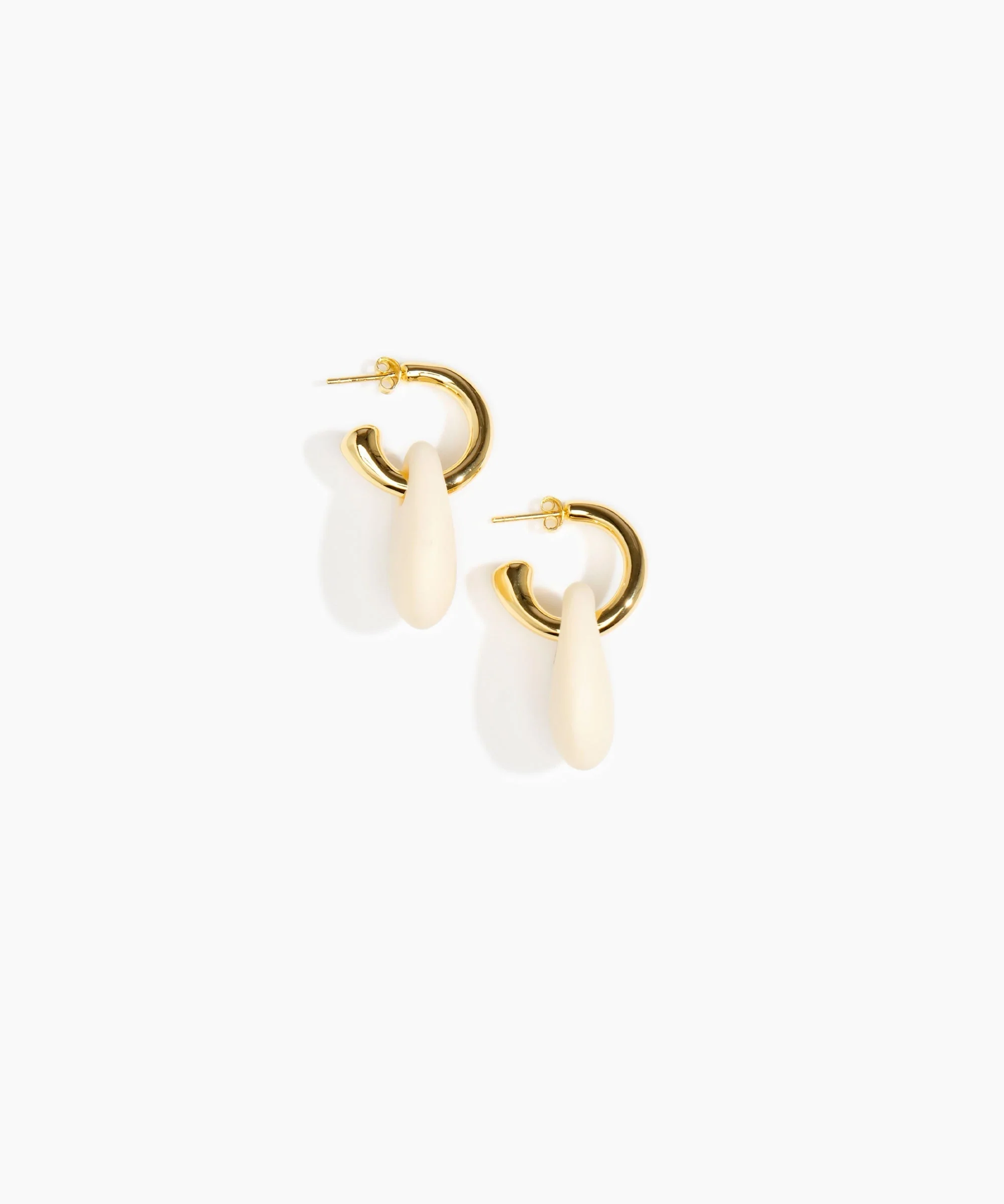 Small Rock Hoop Earrings - Image 11