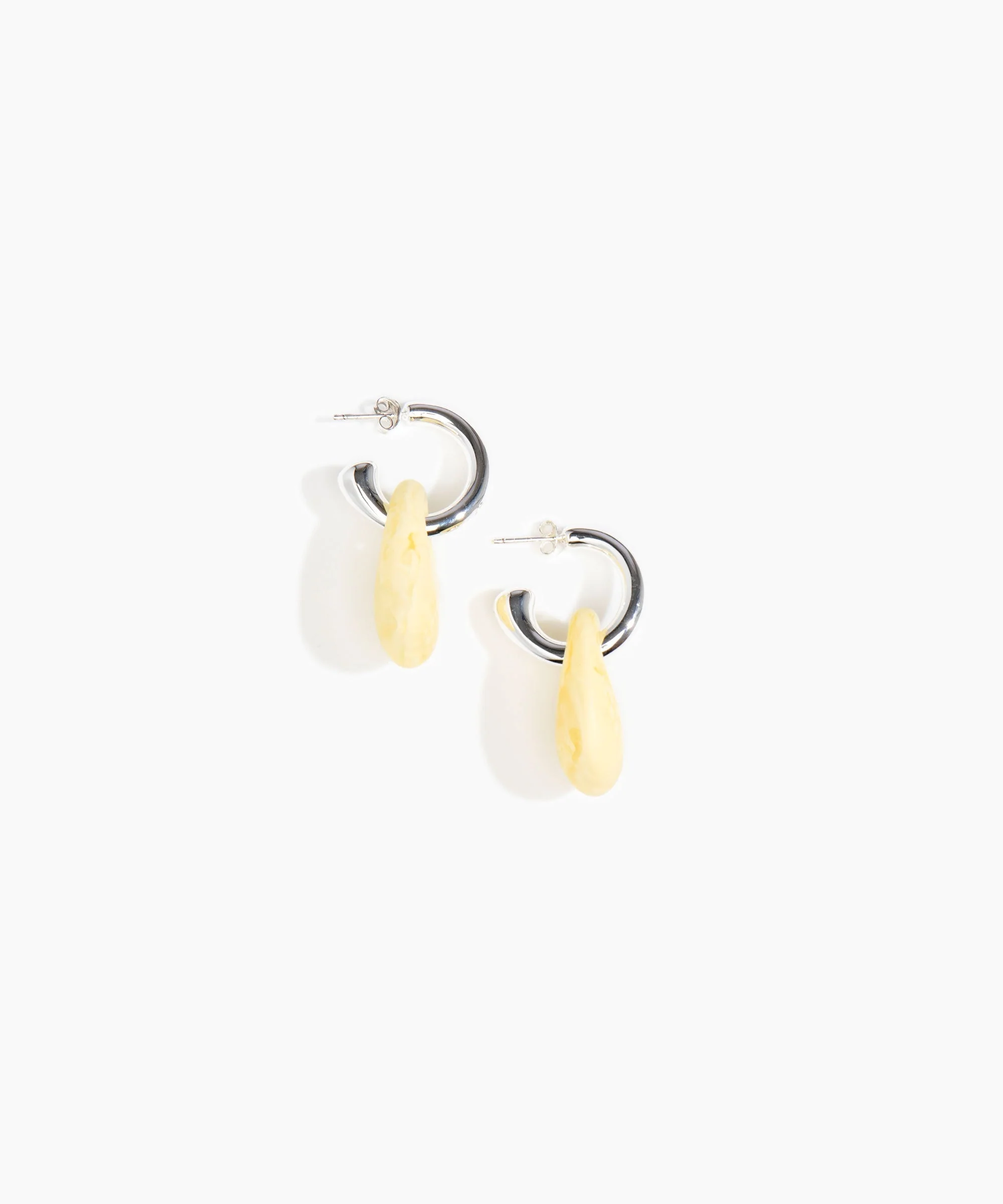 Small Rock Hoop Earrings - Image 13