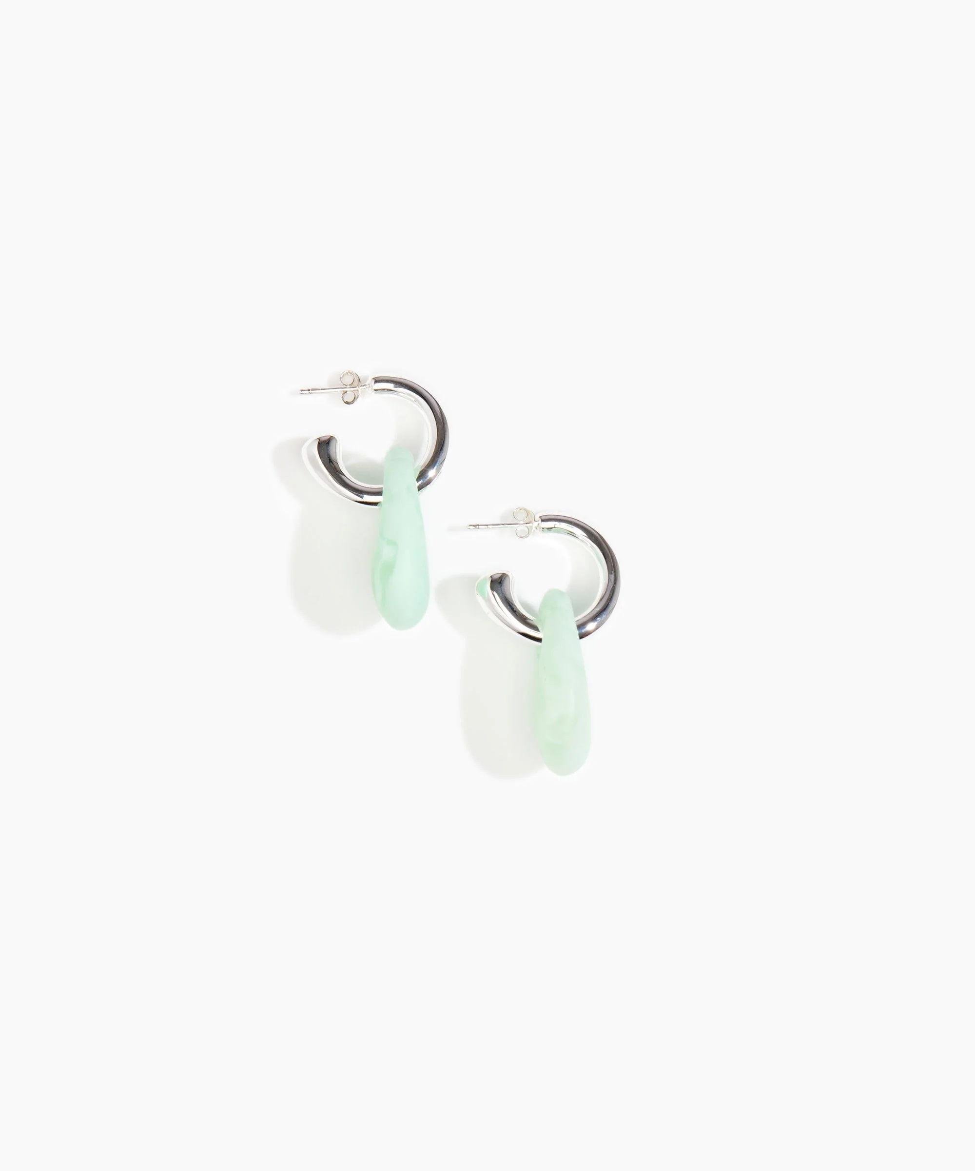Small Rock Hoop Earrings - Image 19