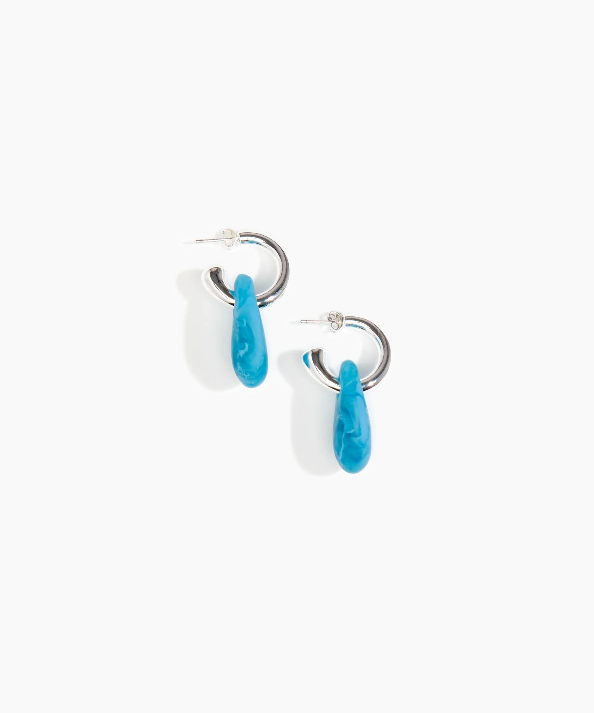 Small Rock Hoop Earrings - Image 22