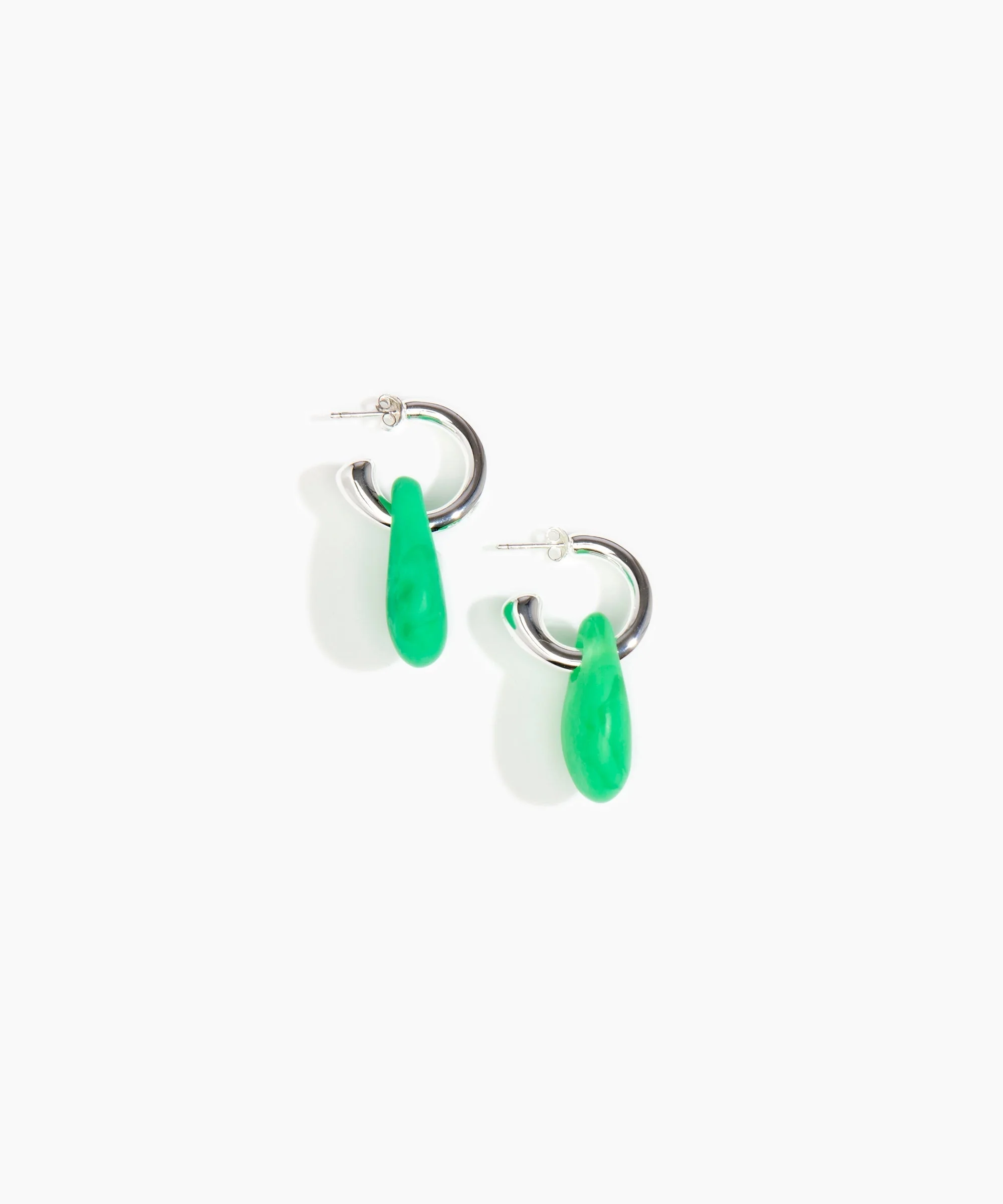 Small Rock Hoop Earrings - Image 24