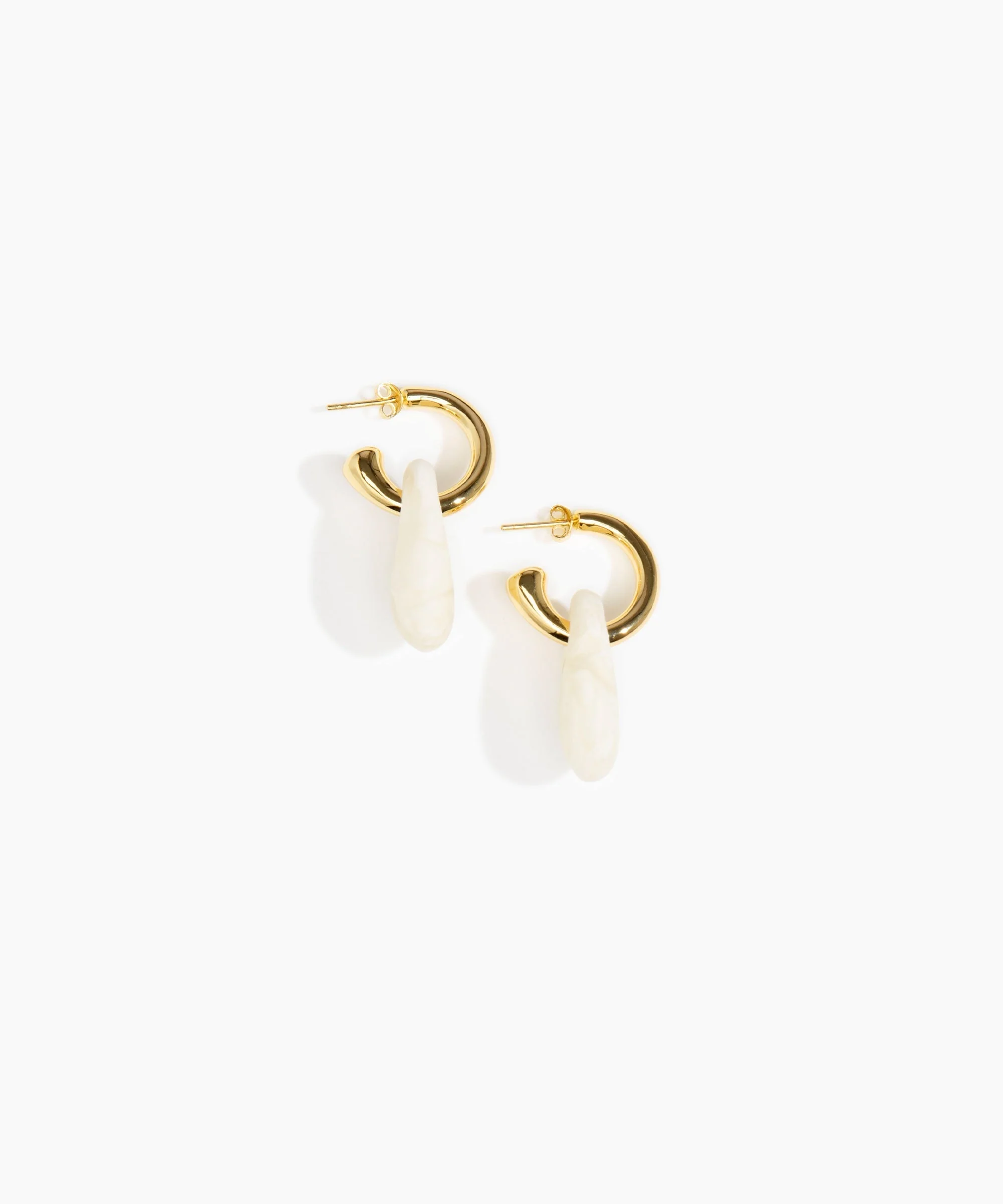 Small Rock Hoop Earrings - Image 34