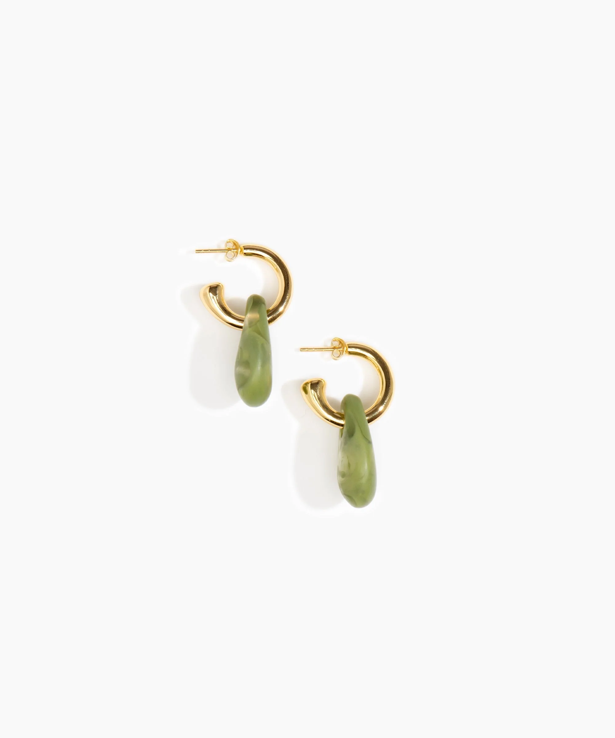 Small Rock Hoop Earrings - Image 35