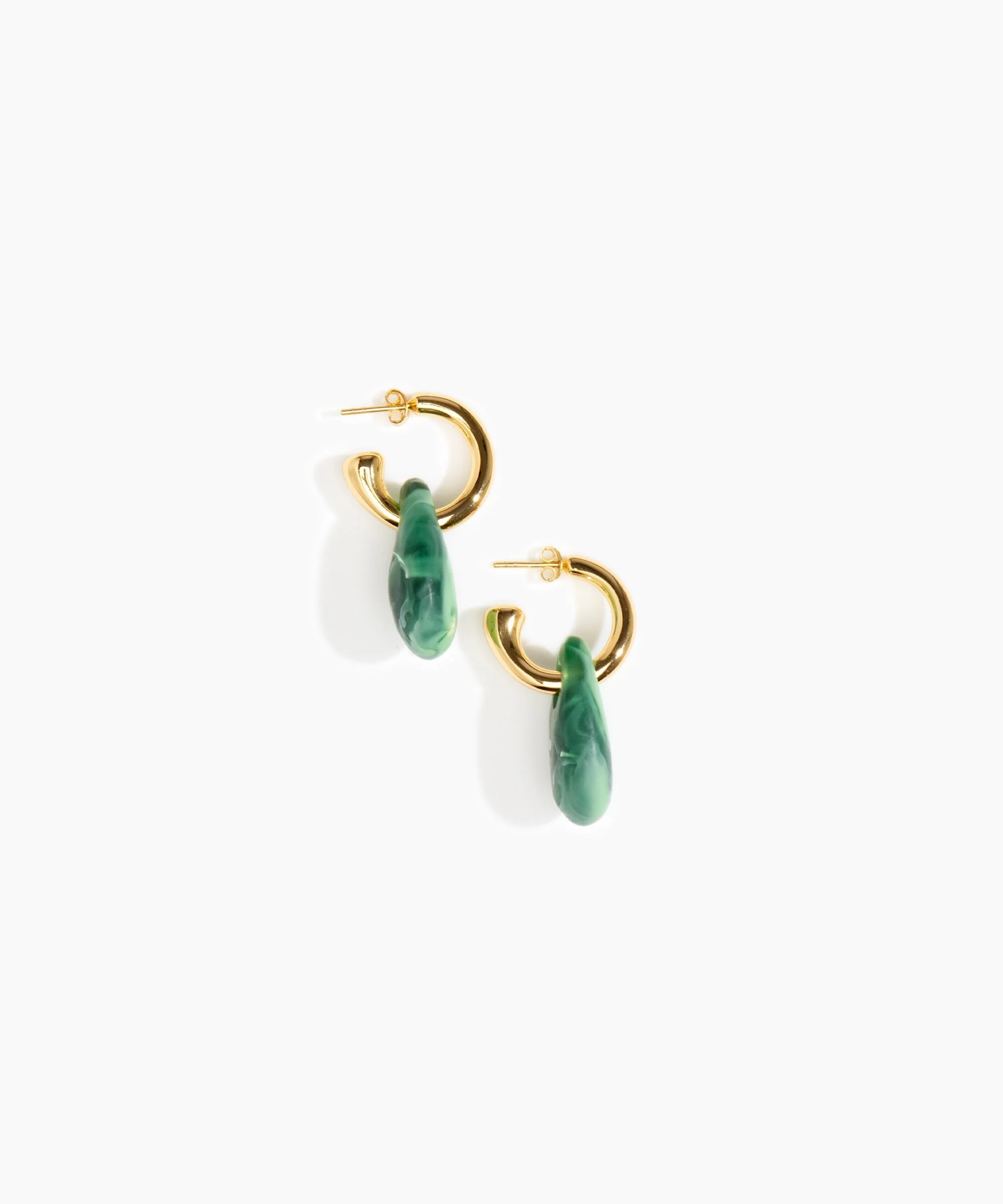 Small Rock Hoop Earrings - Image 37