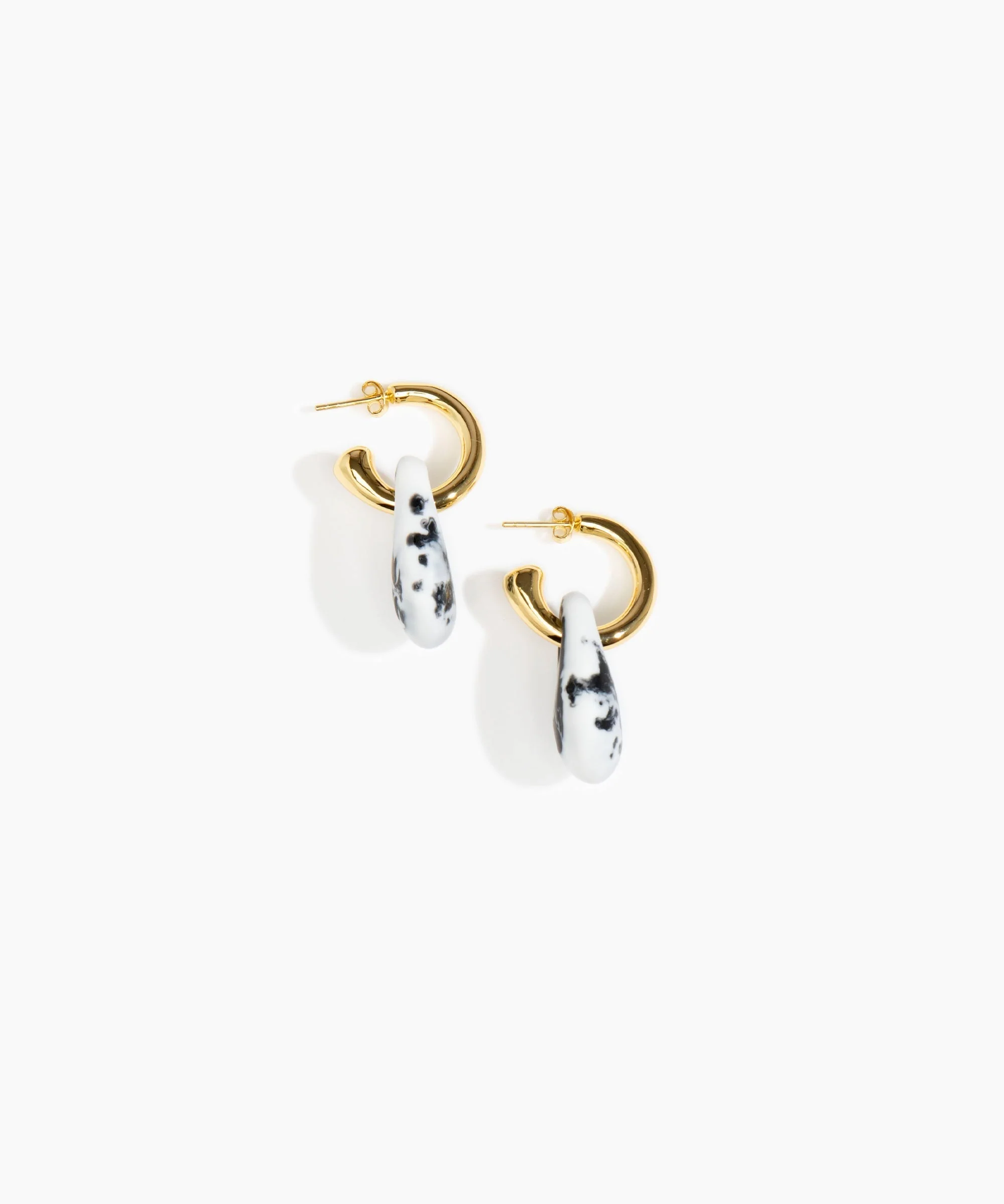 Small Rock Hoop Earrings - Image 38