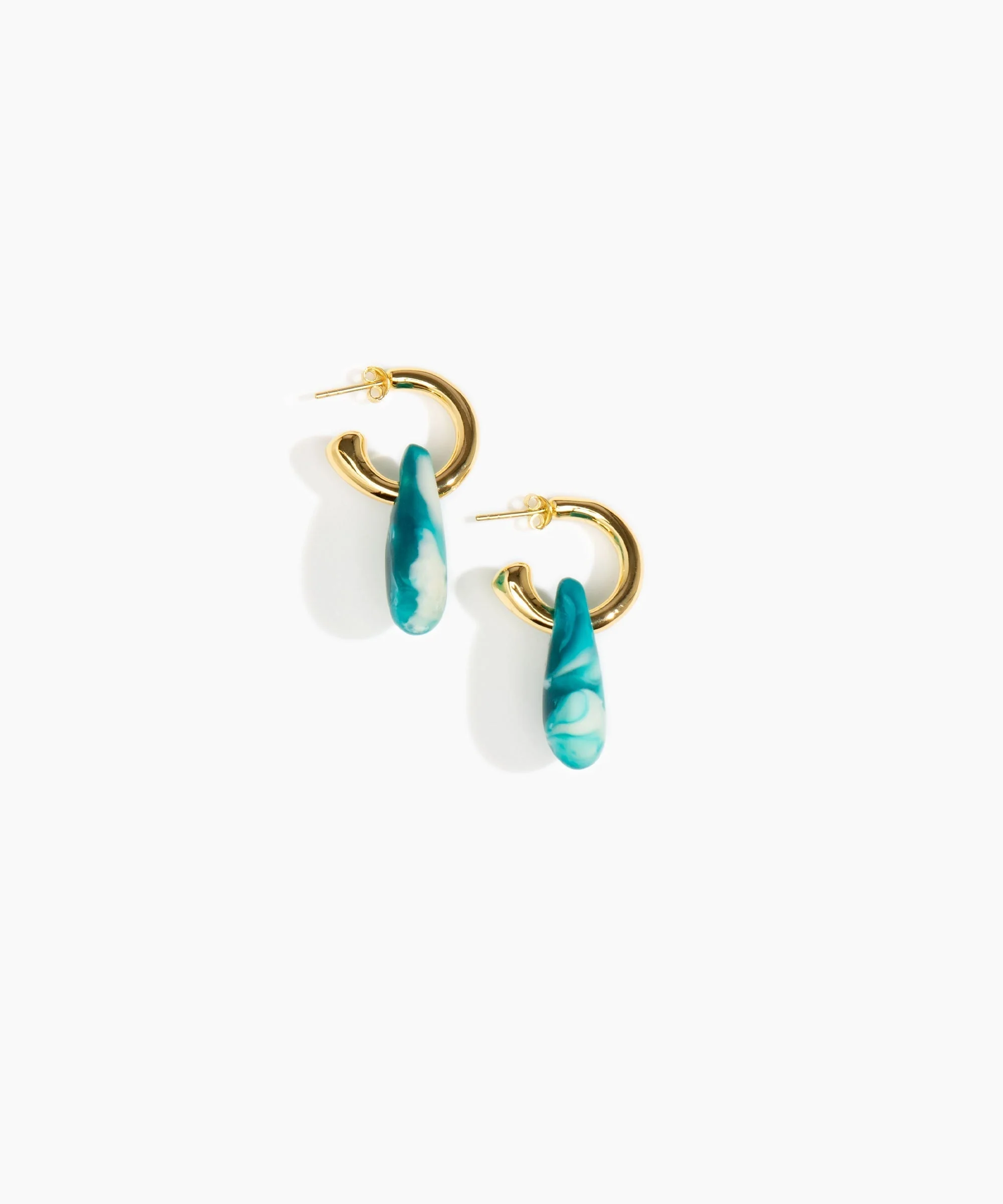 Small Rock Hoop Earrings - Image 41
