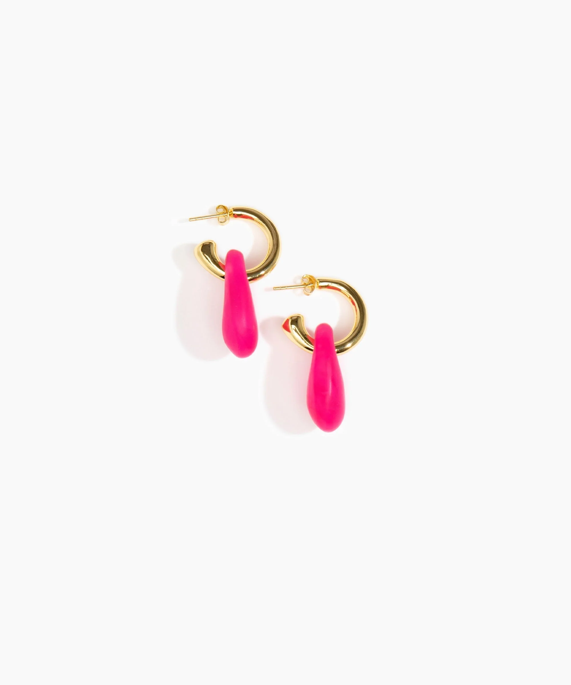 Small Rock Hoop Earrings - Image 42