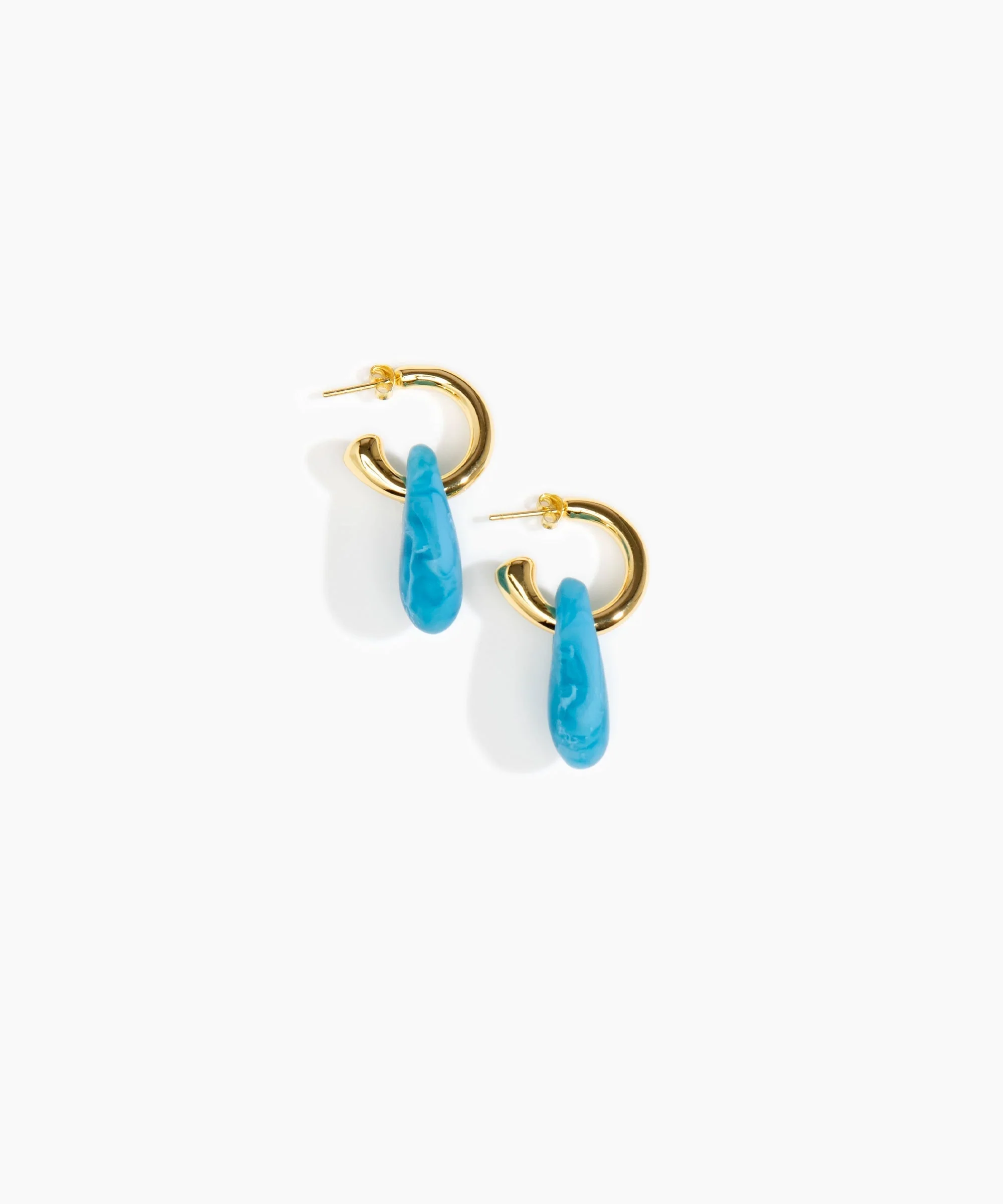 Small Rock Hoop Earrings - Image 43