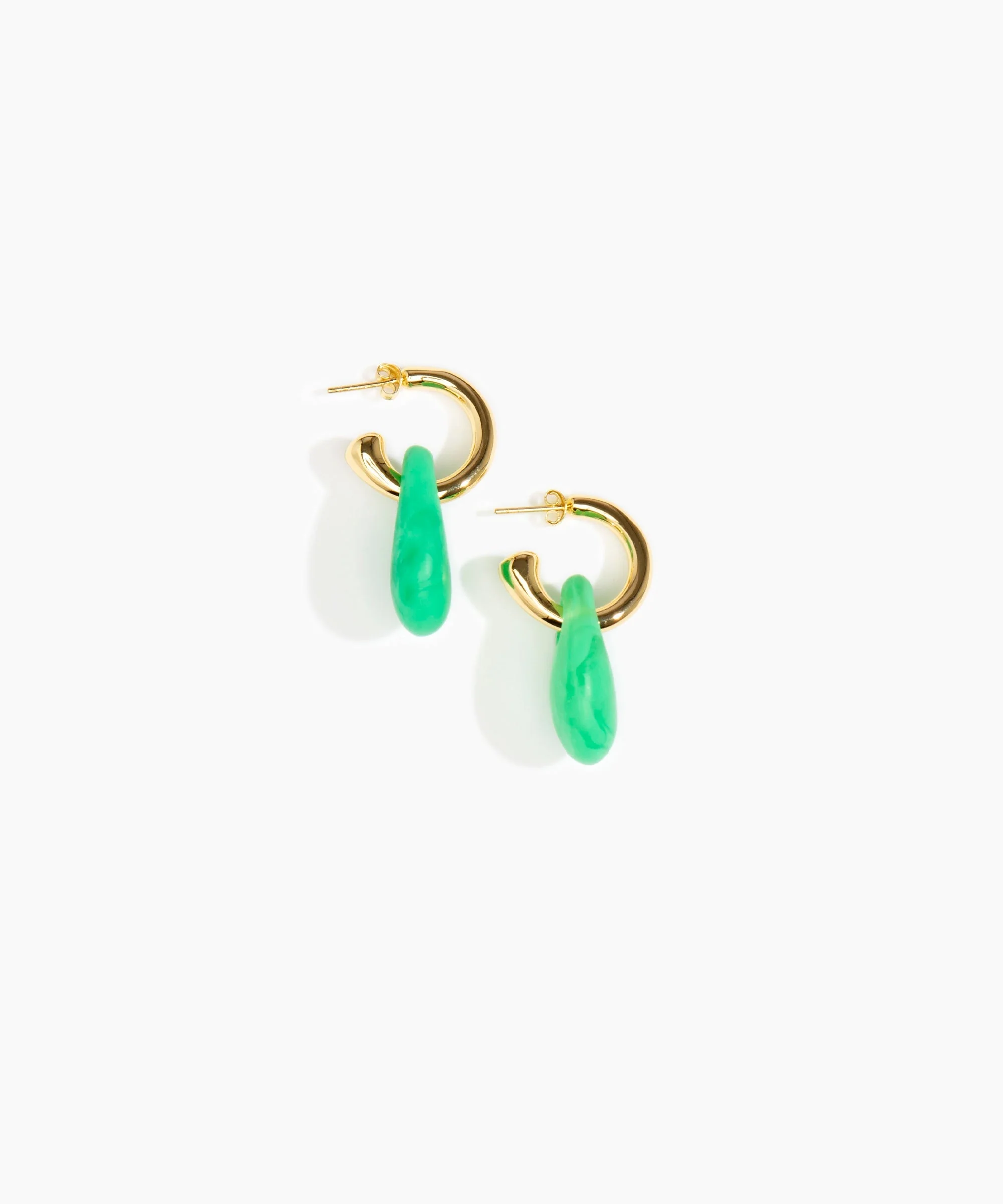 Small Rock Hoop Earrings - Image 44