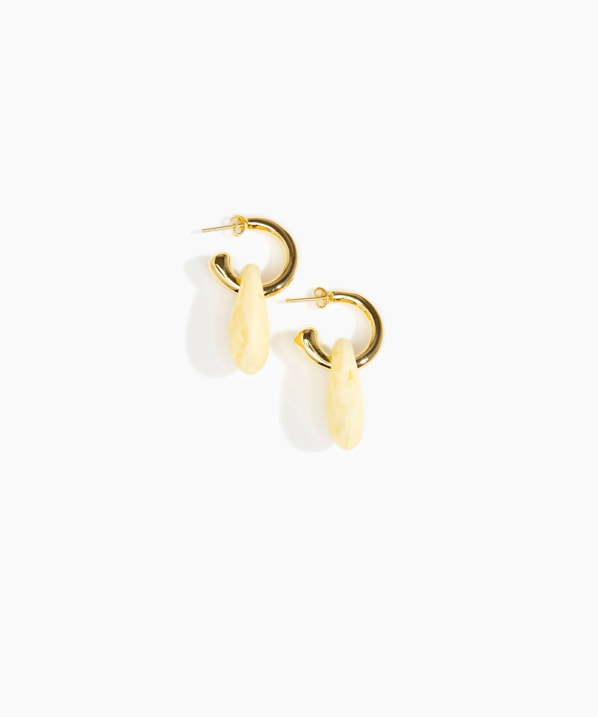 Small Rock Hoop Earrings - Image 45