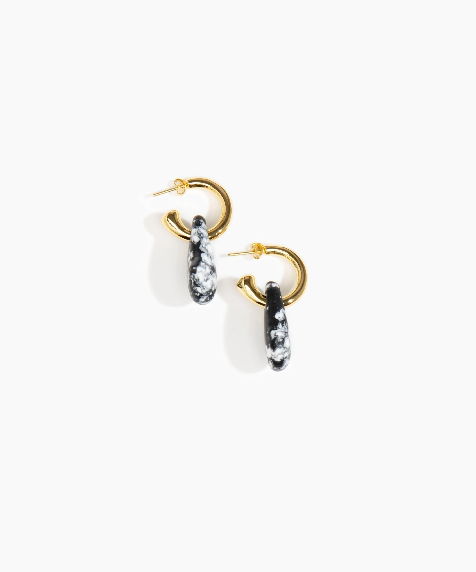 Small Rock Hoop Earrings - Image 50