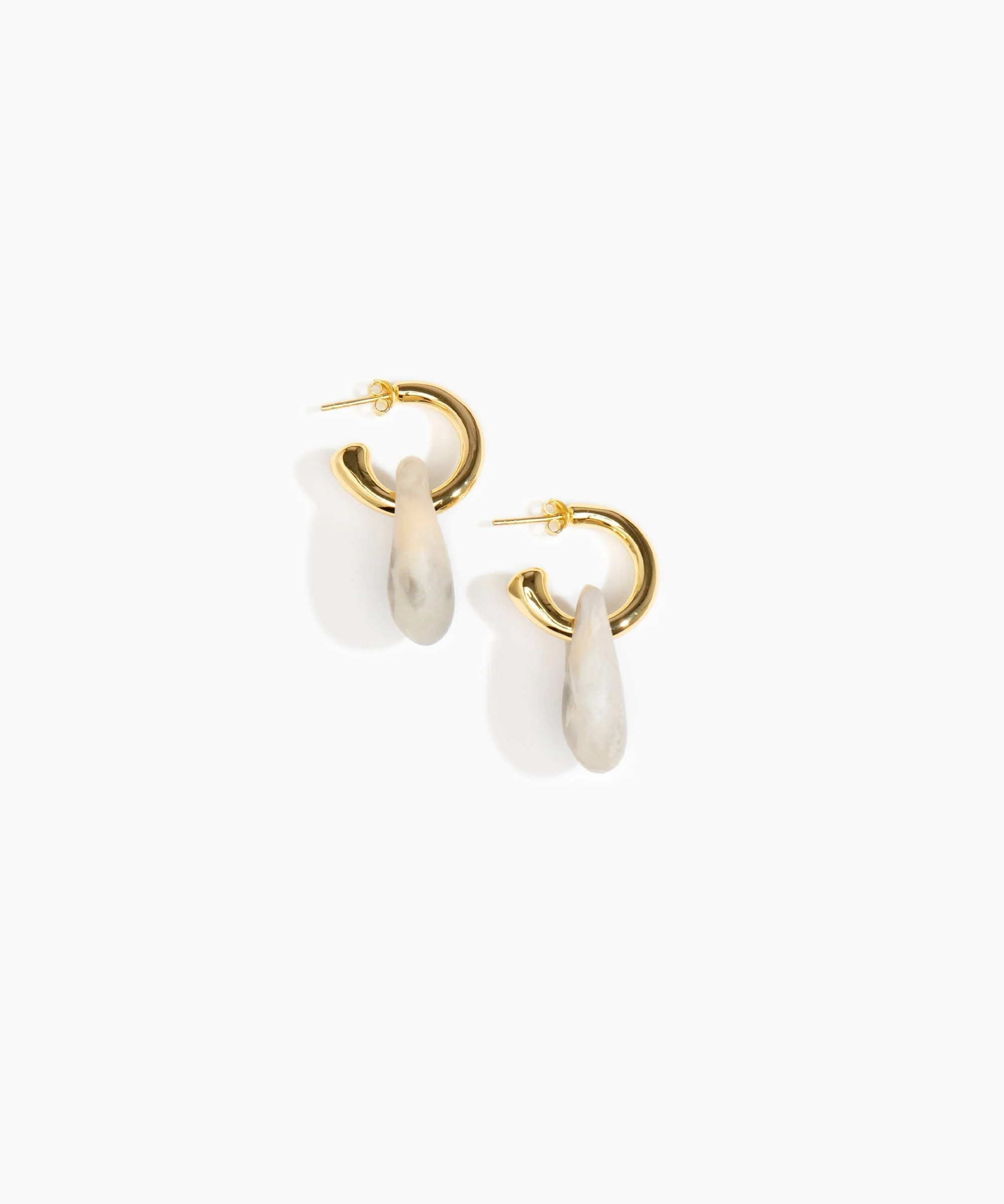 Small Rock Hoop Earrings - Image 51