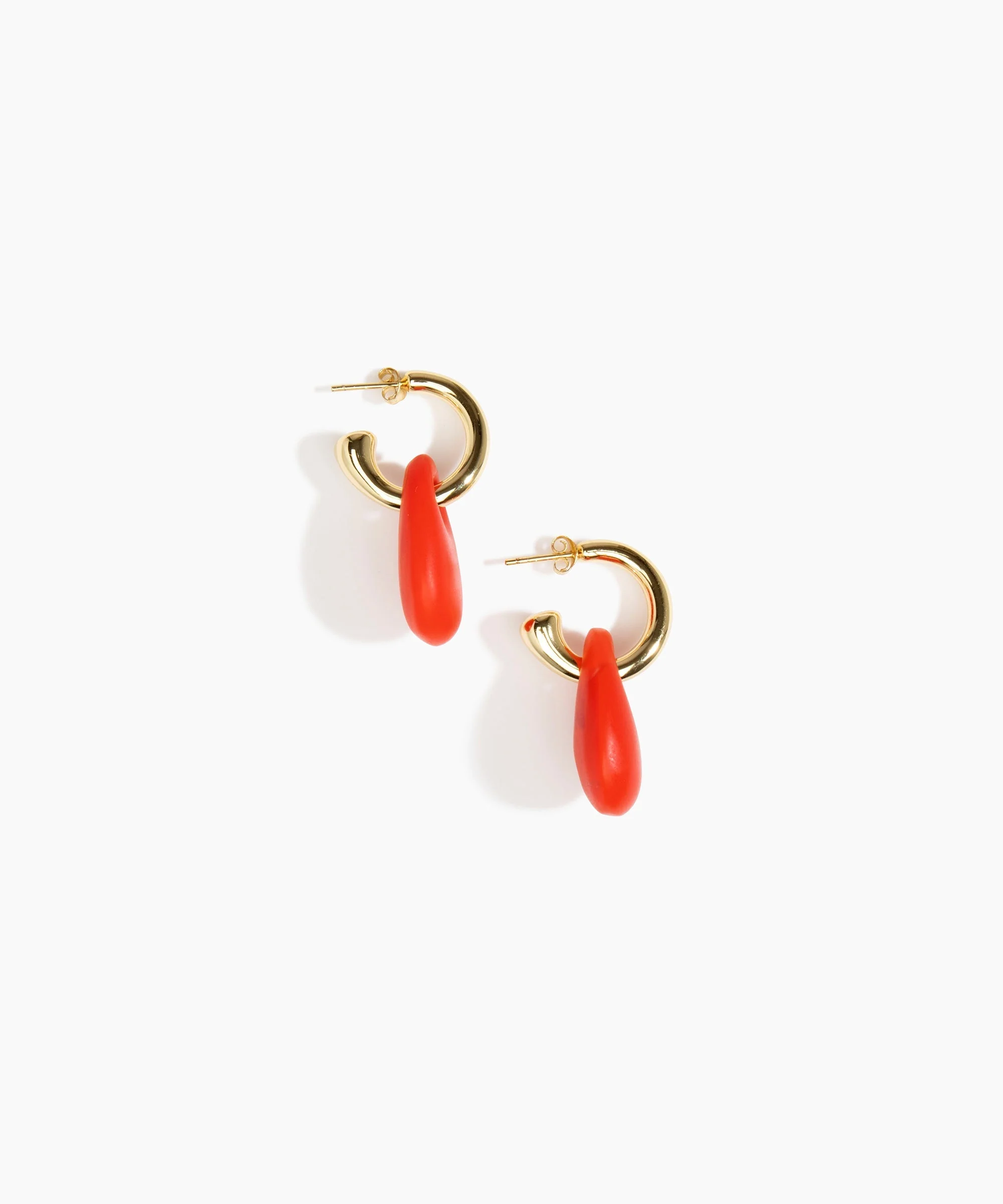 Small Rock Hoop Earrings - Image 53