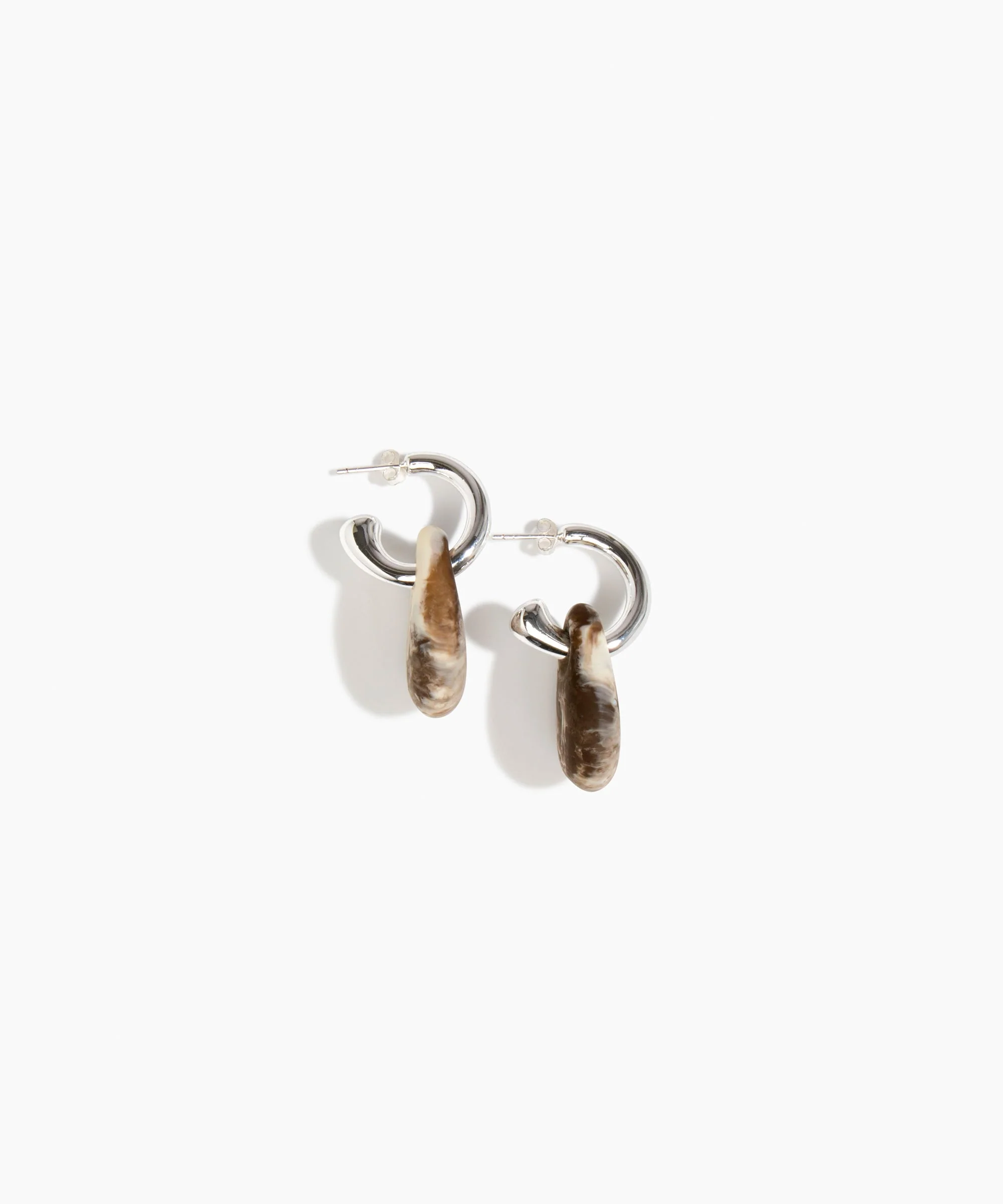 Small Rock Hoop Earrings - Image 58