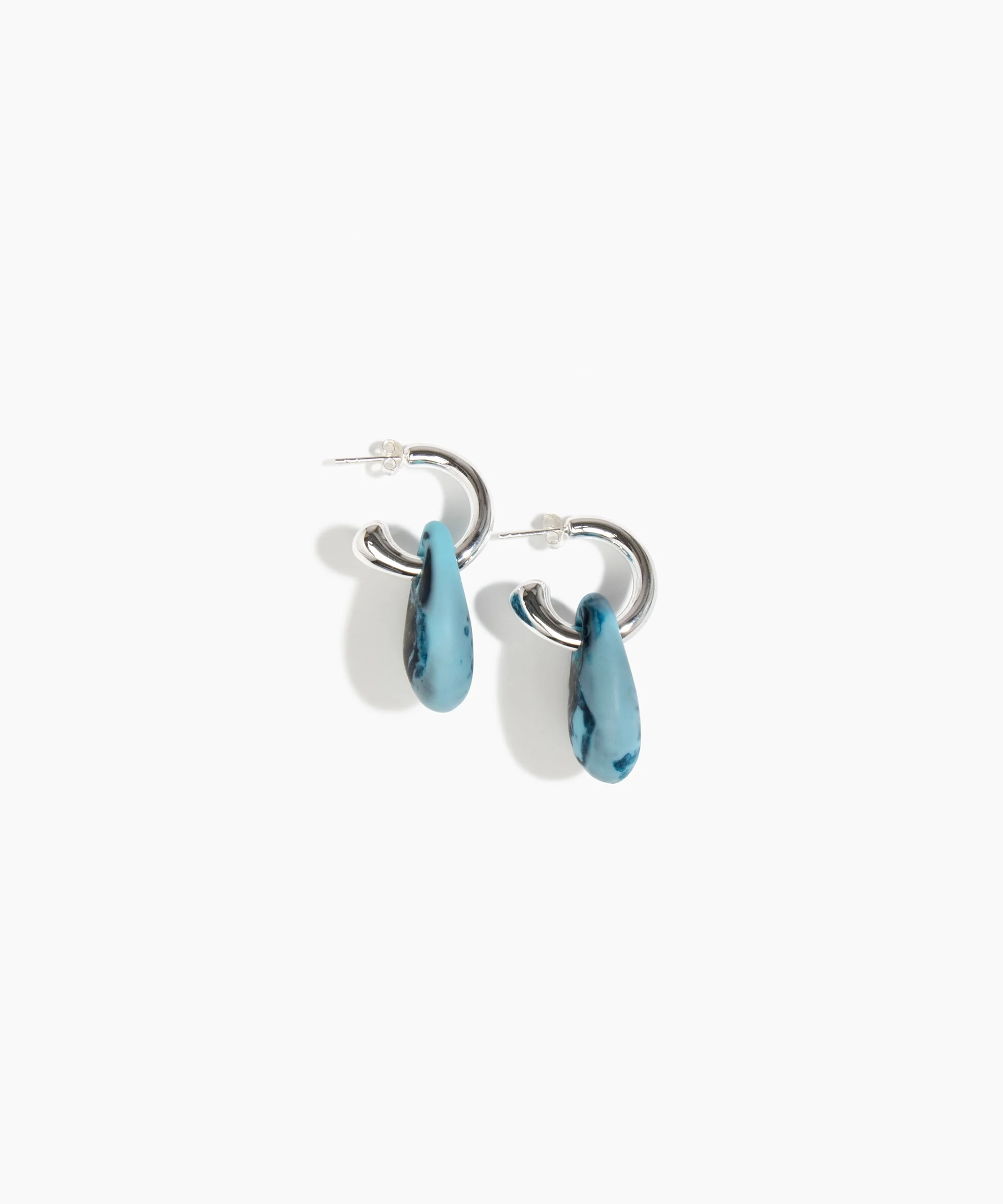 Small Rock Hoop Earrings - Image 66